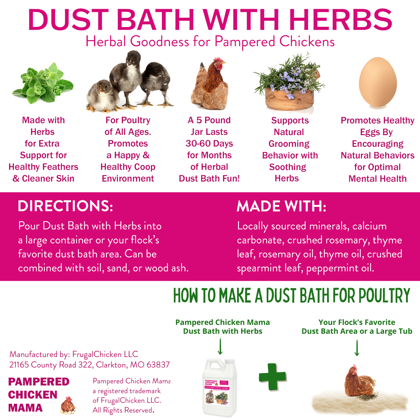 Bathing Dust With Herbs To Prevent & Repel Mites