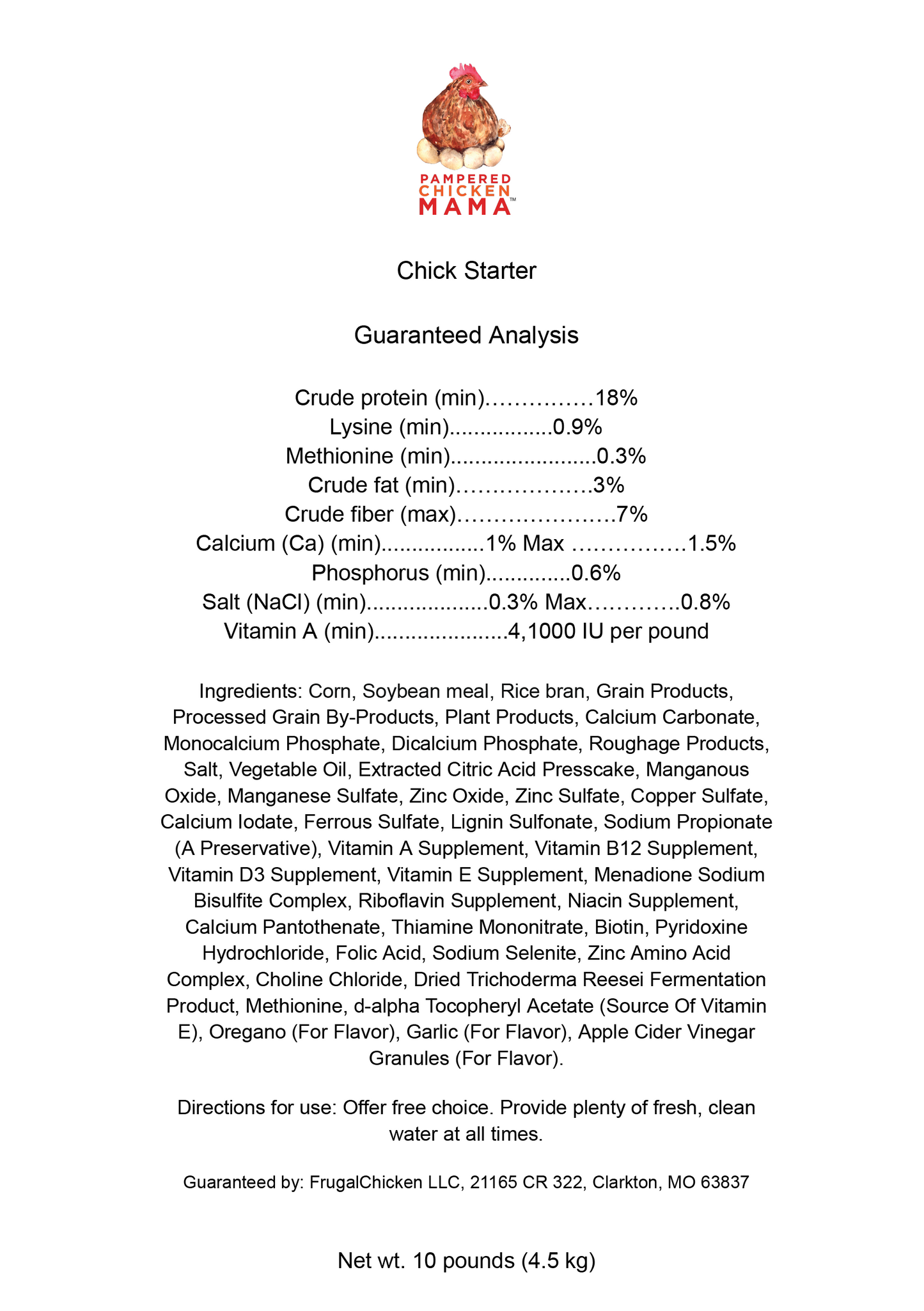 Herbal Chick Starter & Grower Feed With Oregano & Garlic For Baby Chicks
