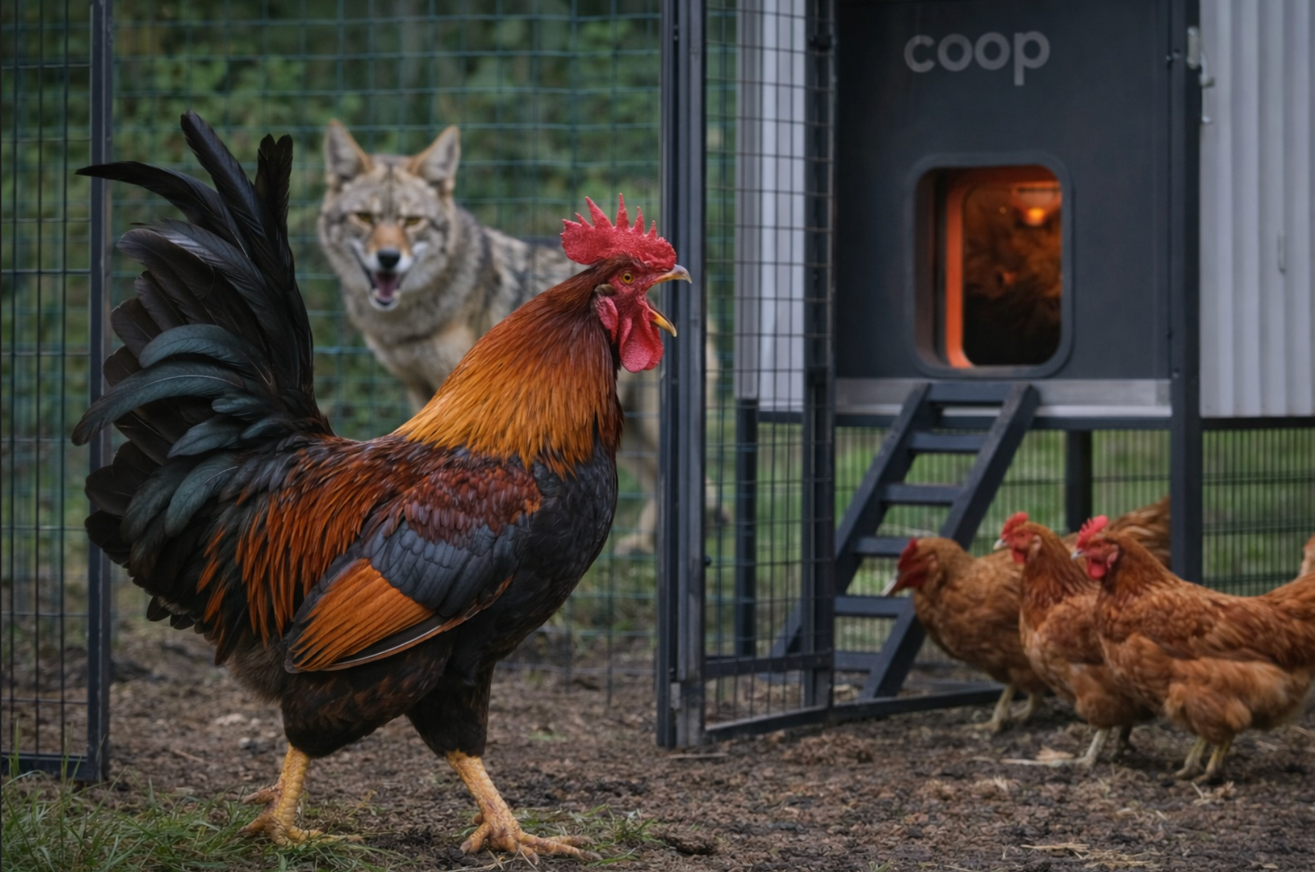 How Roosters Protect Your Flock | The Smart Coop