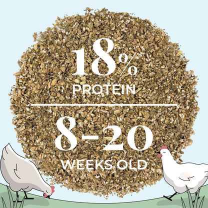 Grower Feed Kit | 12 Weeks of Organic Feed & Grit for 6 Pullets