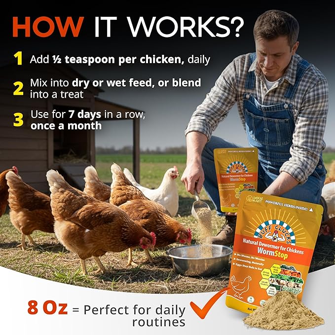 WormStop – Natural Dewormer for Chickens
